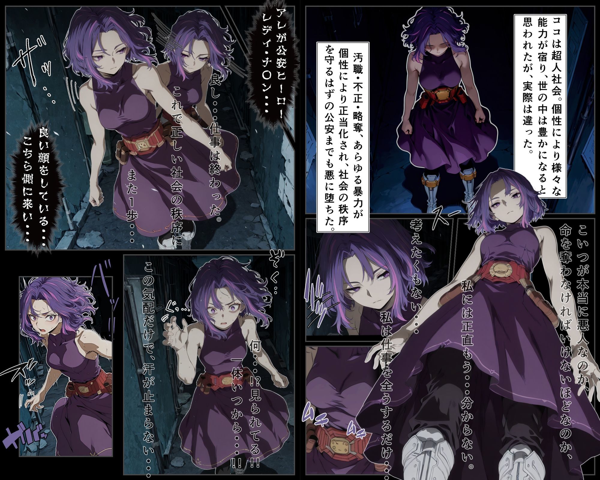 麗しき公安ヒーローレディ・ナ〇ンに個性を種付け - サンプル画像 6