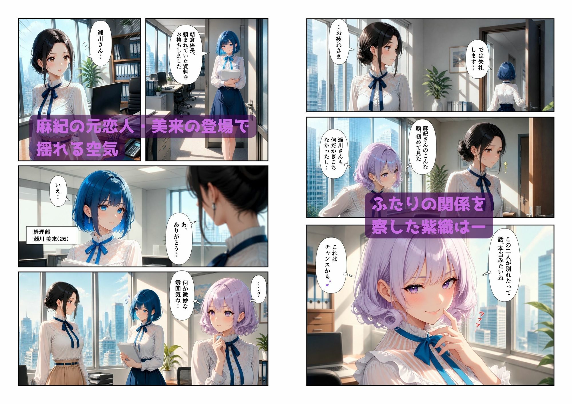「百合・トライアングル」〜有能だけど’カワイイ’女上司は私のもの〜 - サンプル画像 3