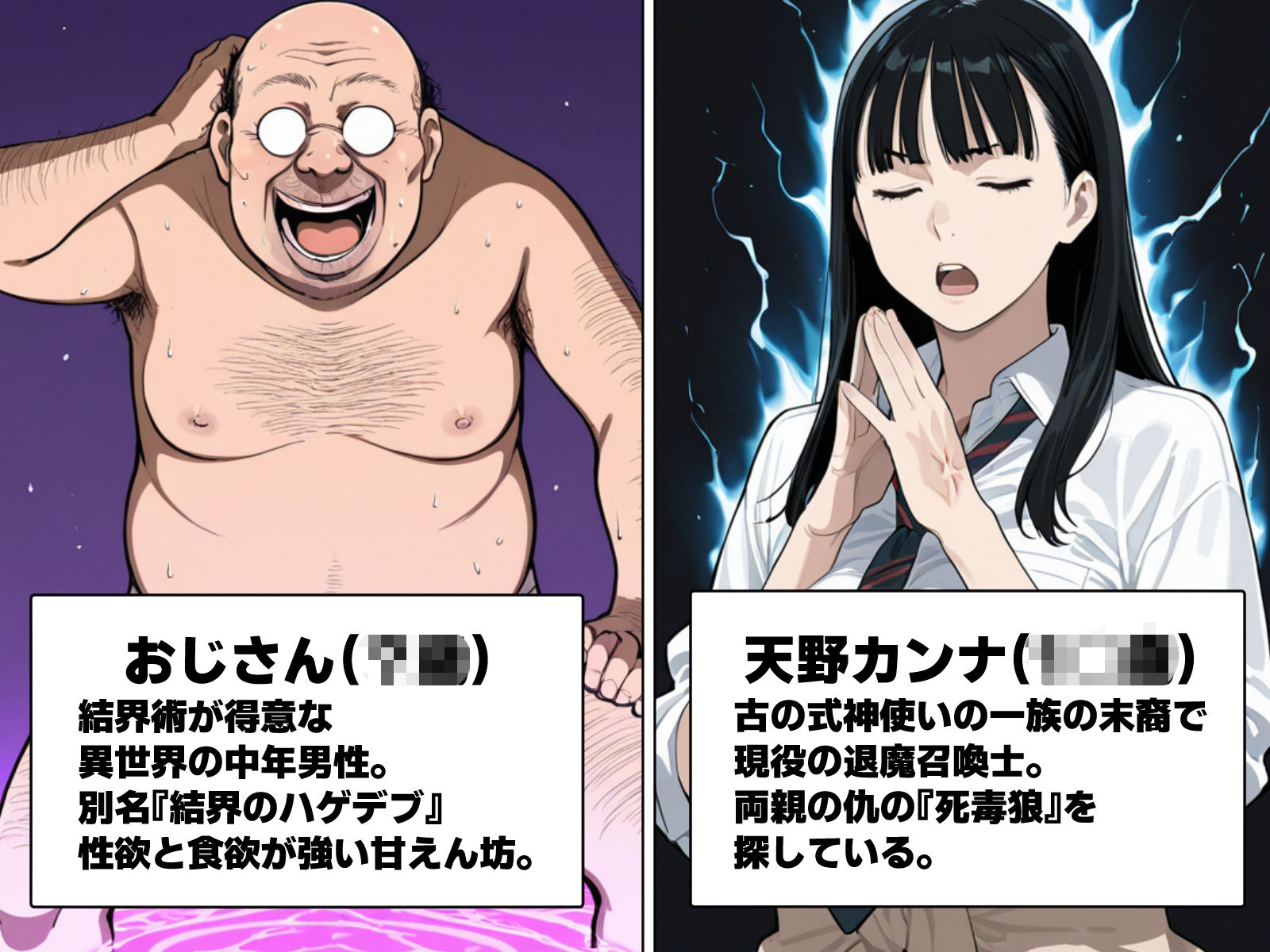 退魔師ギャルが詠唱ミスでキモオジのママになる話 - サンプル画像 1