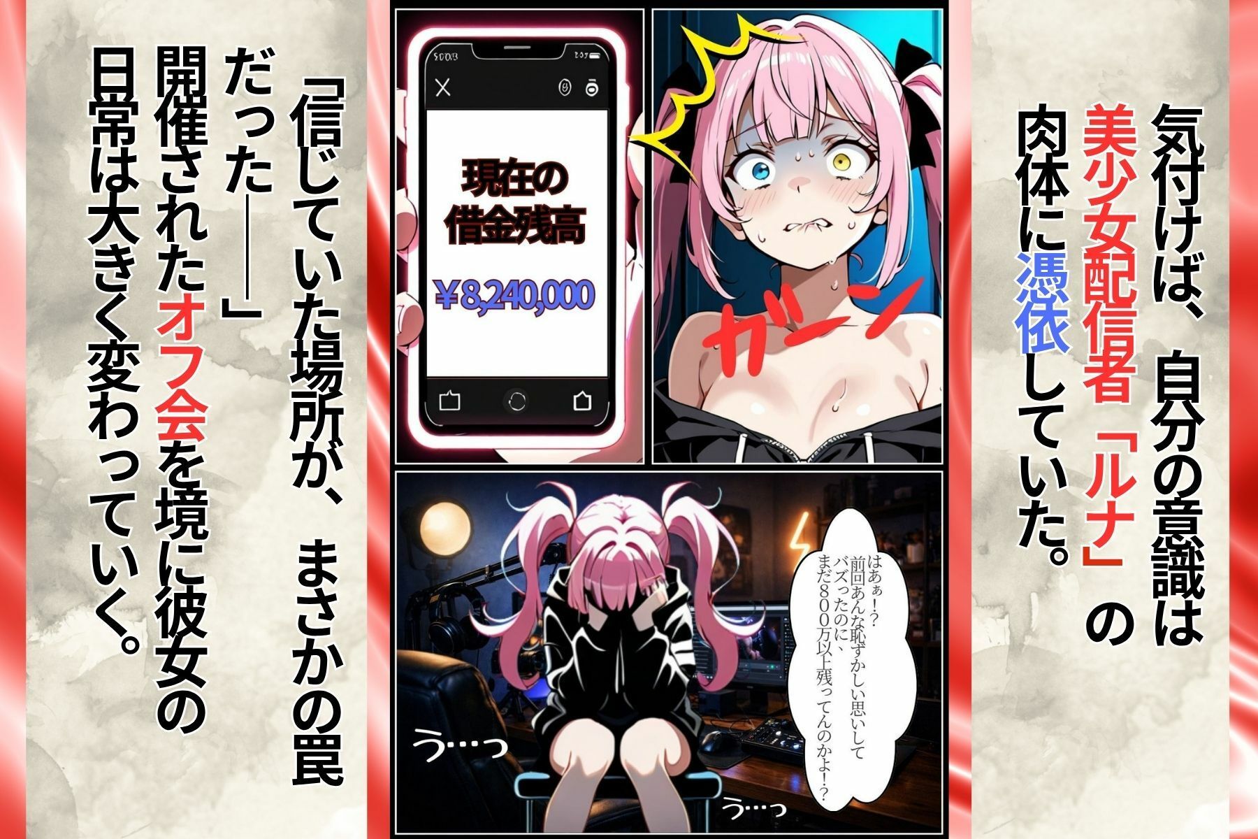 裏切りのオフ会に呼ばれて密室でおもちゃにされたら、男たちの絶倫ピストンでさらに脳まで雌堕ちさせられました - サンプル画像 2