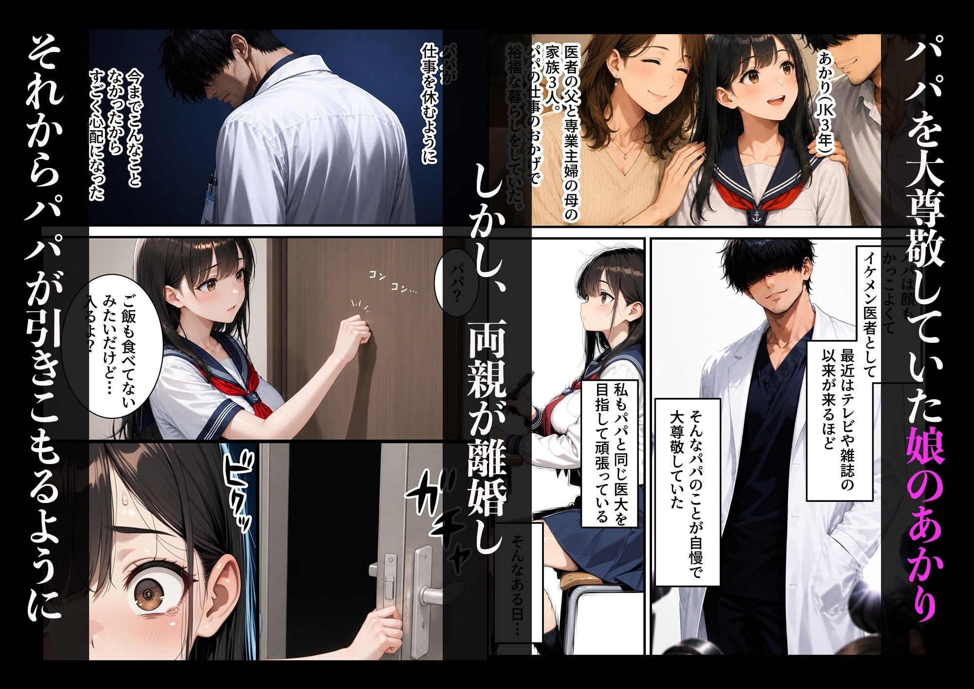 尊敬していたパパから洗脳されてSEX依存になりました - サンプル画像 1