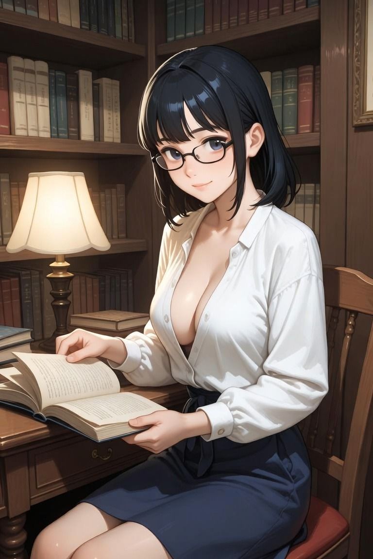 【年上お姉さん×古書喫茶】古書喫茶のお姉さんは、閉店後だけ頁をめくる手を止める - サンプル画像 4