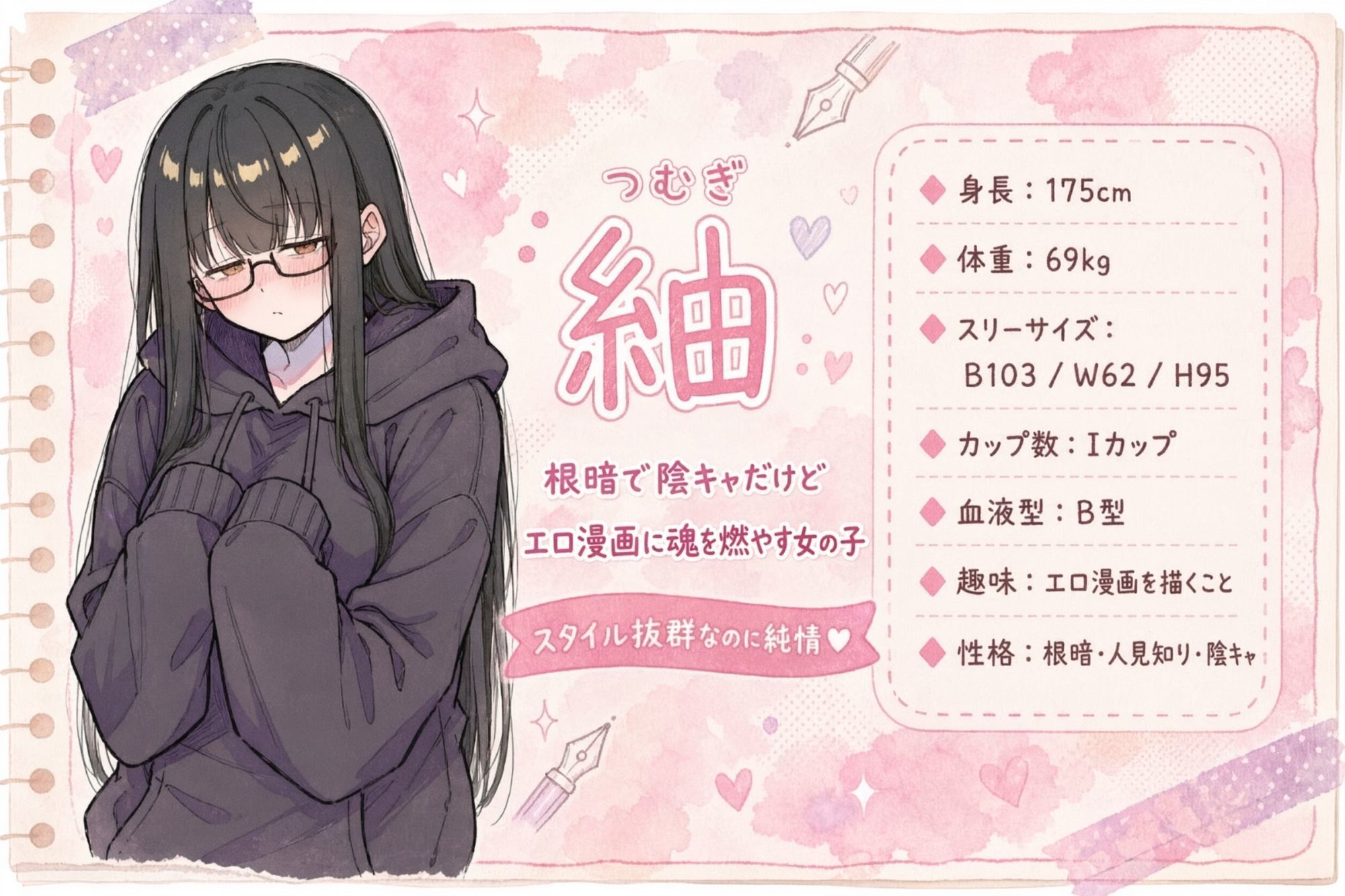 地味なむっちり長身（175cm）の陰キャ義妹にエロ漫画の参考資料にされたら中出しえっちまで発展した件 - サンプル画像 1