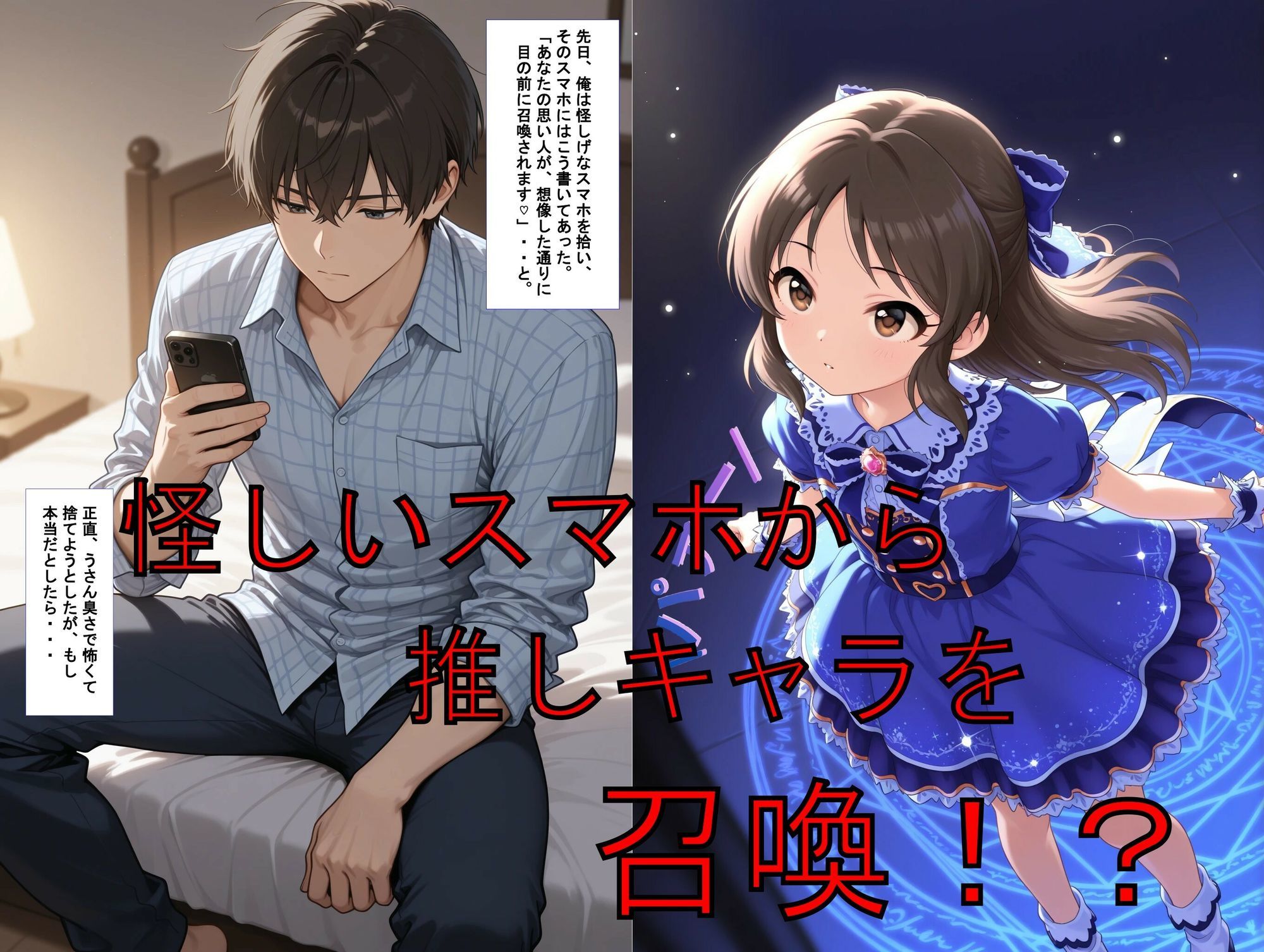 推しキャラ召喚した俺！  ちっぱいアイドルは、健気に甘美なご奉仕を  〜橘  あ〇す〜ver - サンプル画像 1