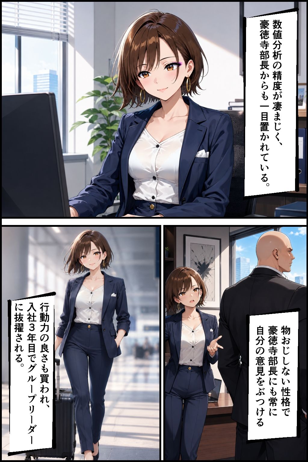 社内NTR調教 部下の彼女を奪い、極上のメスに仕立て上げる - サンプル画像 7