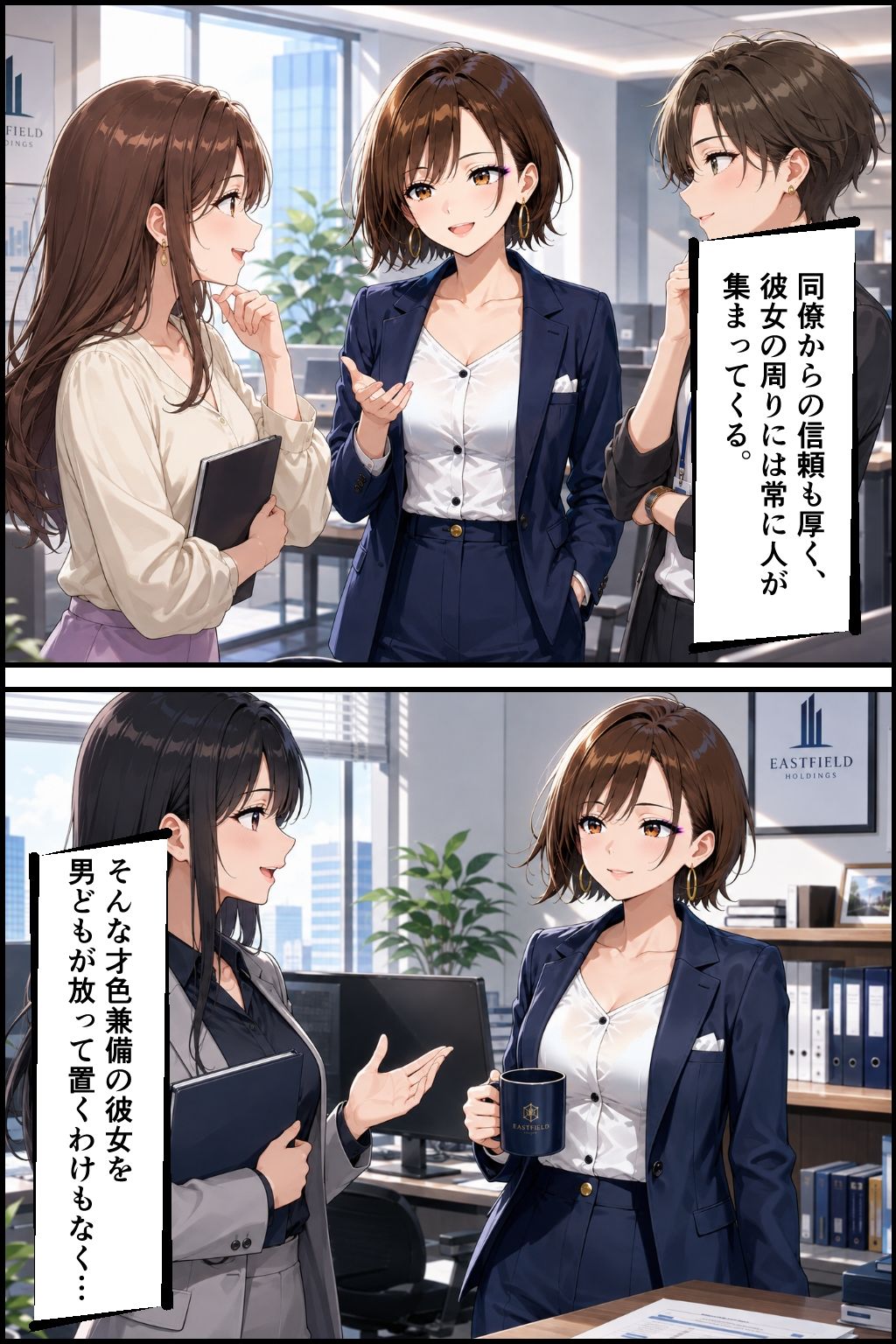 社内NTR調教 部下の彼女を奪い、極上のメスに仕立て上げる - サンプル画像 8
