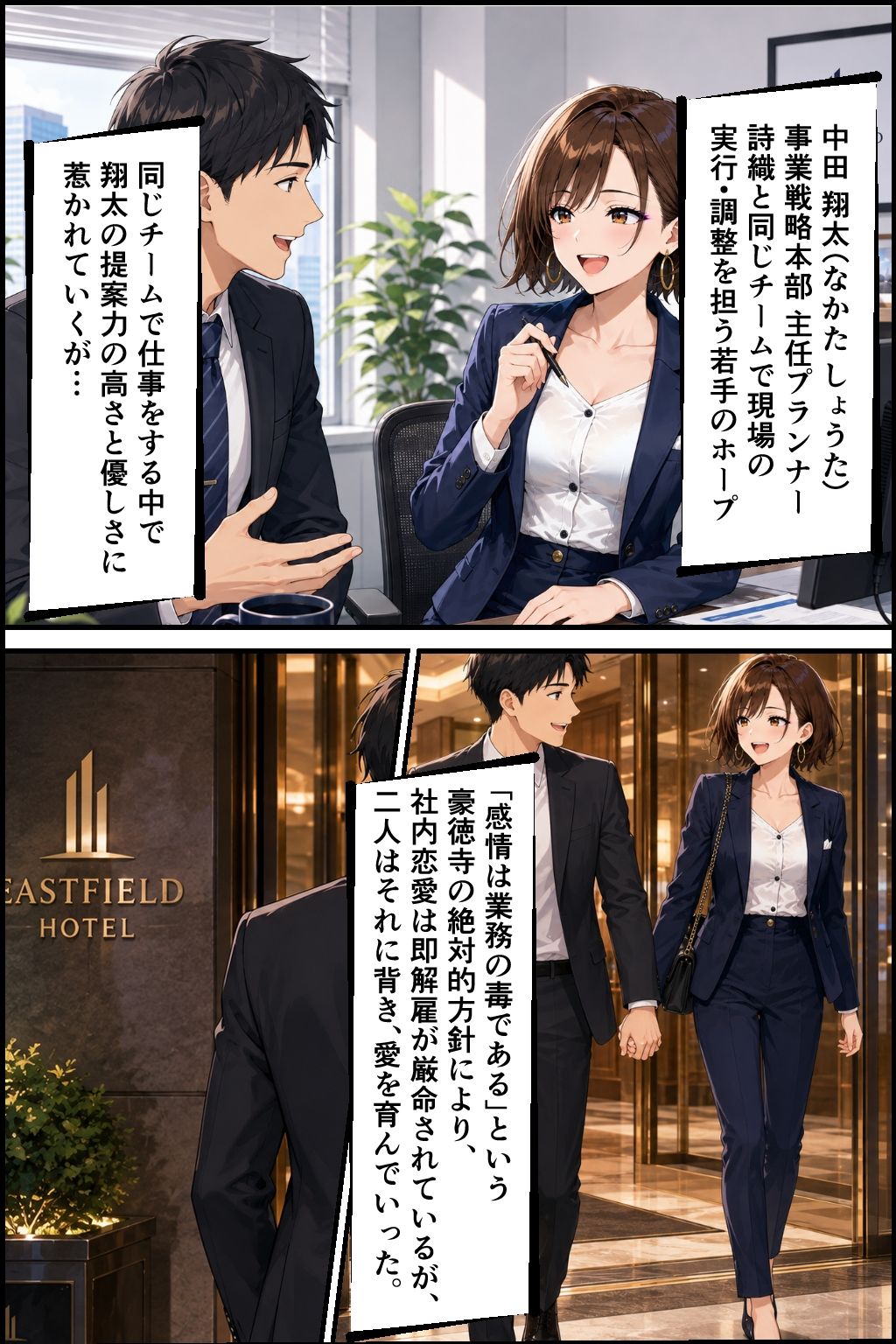 社内NTR調教 部下の彼女を奪い、極上のメスに仕立て上げる - サンプル画像 9