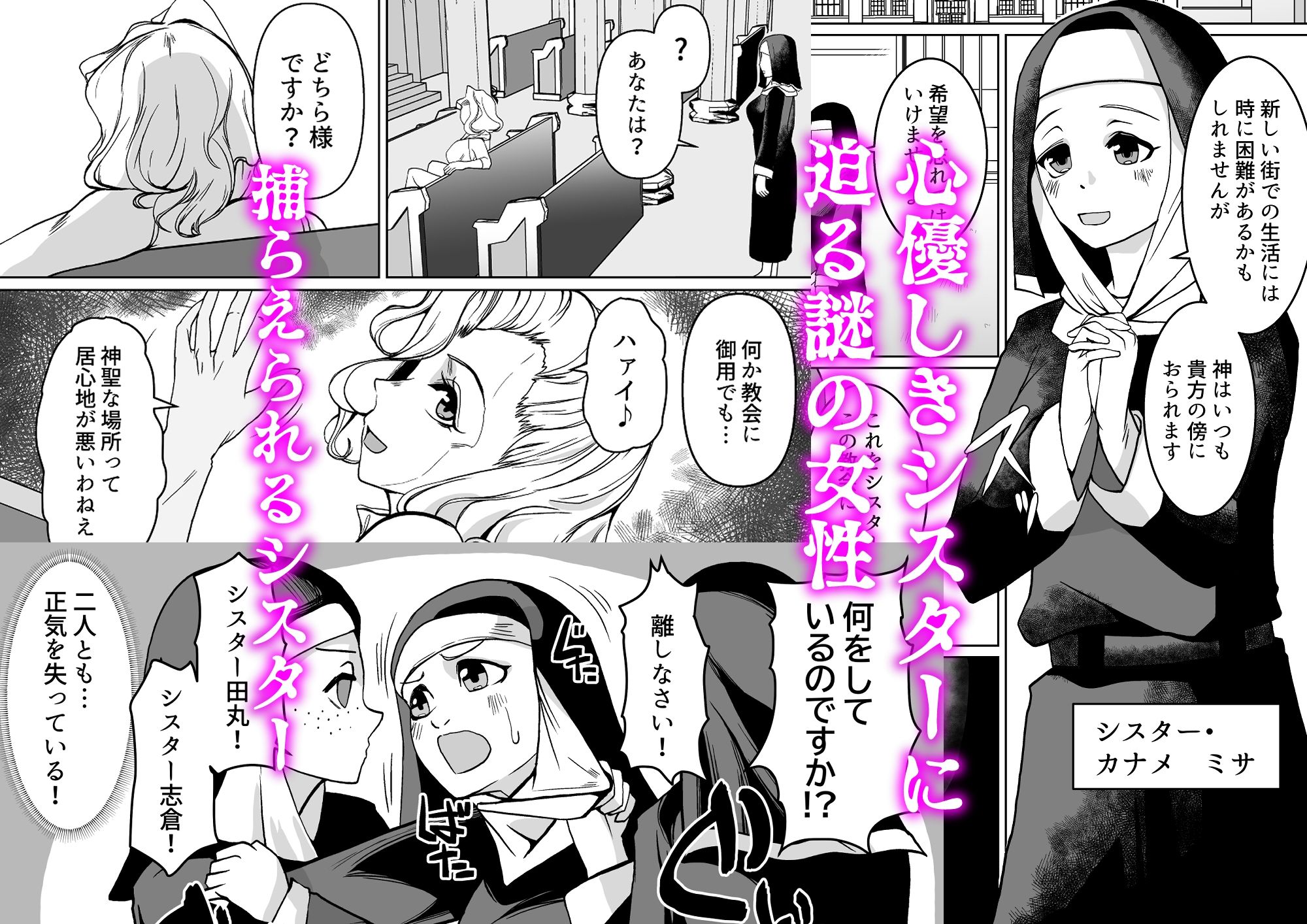 敗北への誘惑  ふたなりシスターV.Sねぶりヒトデ - サンプル画像 1