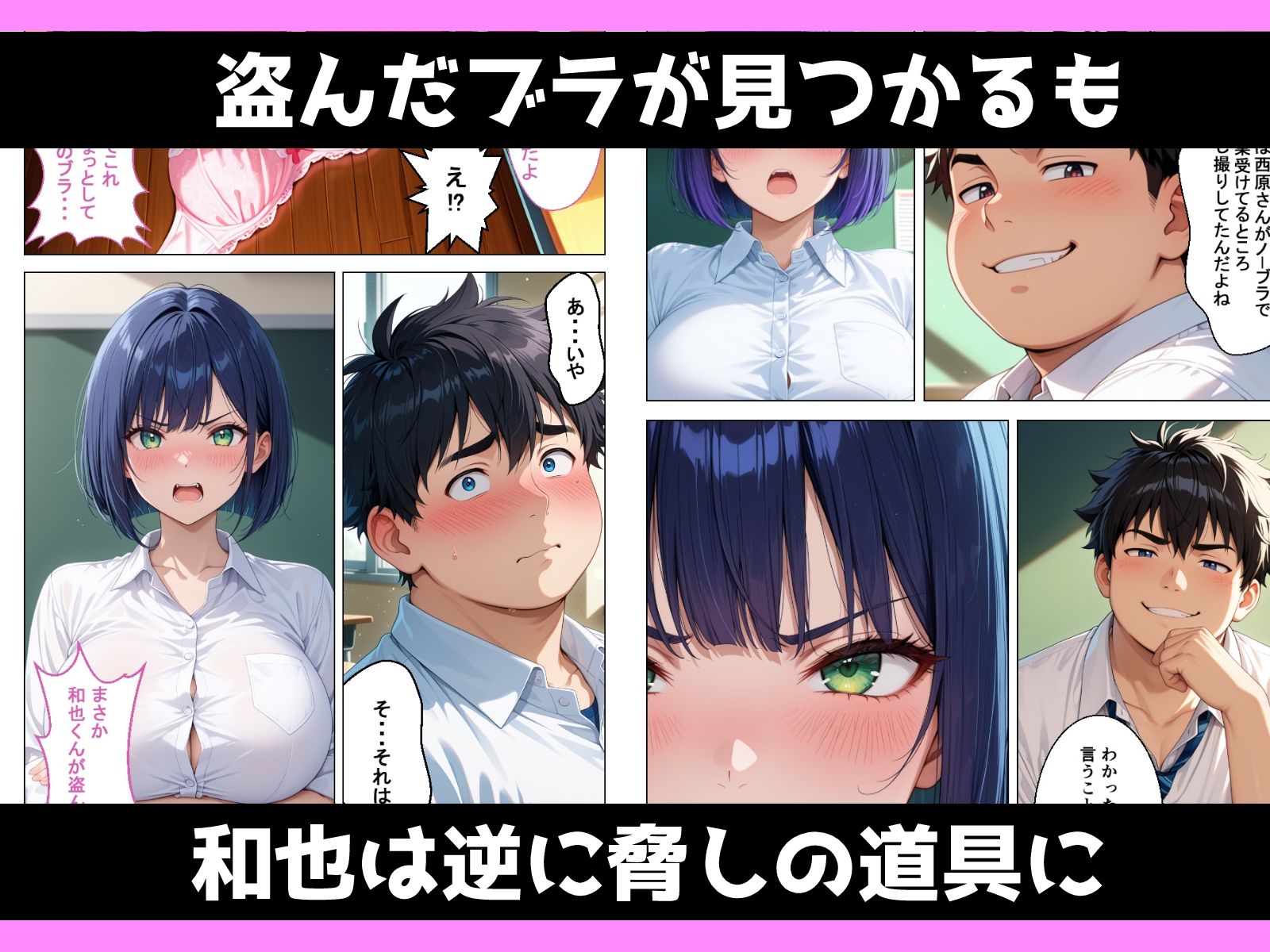 地味陰キャエリート巨乳がノーブラばれてメス堕ちさせられる話 - サンプル画像 5
