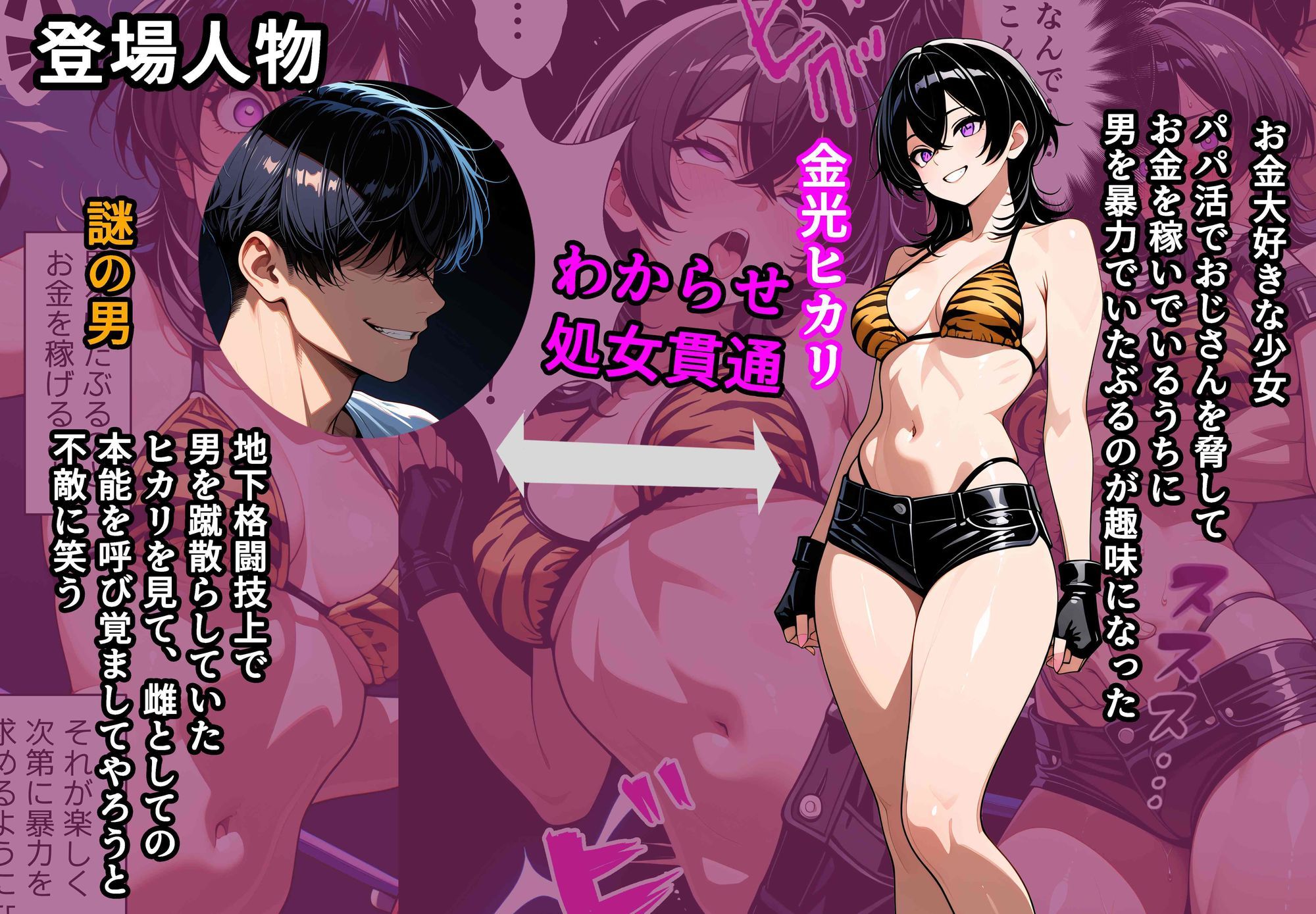 格闘少女わからせ快楽堕ち - サンプル画像 1