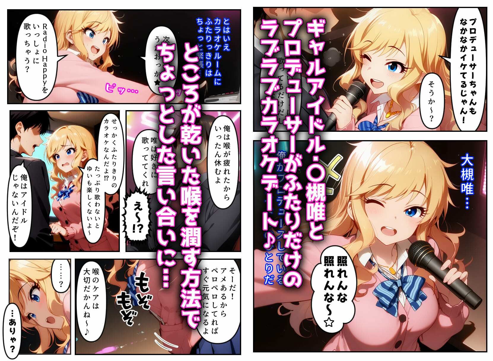 発情アイドルとペロリストP。ギャルのアソコは潮吹きドリンクバー★ - サンプル画像 2