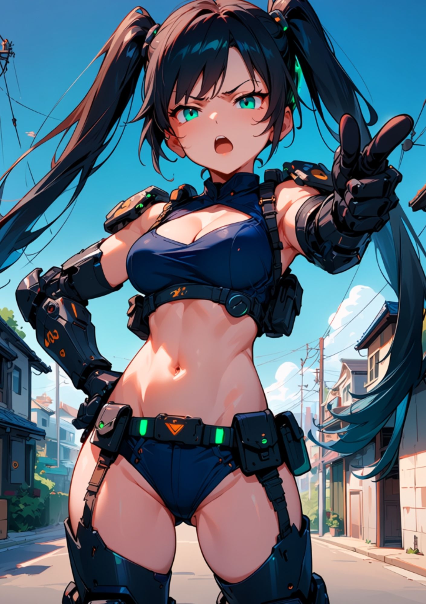 機械警官カヤ勤務日報 - サンプル画像 1