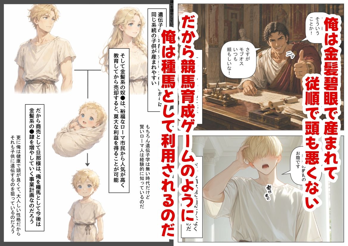 古代ローマ帝国の●隷転生したら、エロすぎた〜 - サンプル画像 3