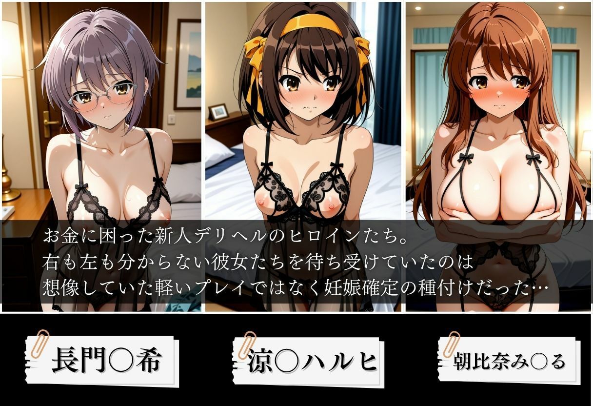 新人デリヘル嬢に無許可中出しした話 涼〇ハルヒの憂鬱編 - サンプル画像 1