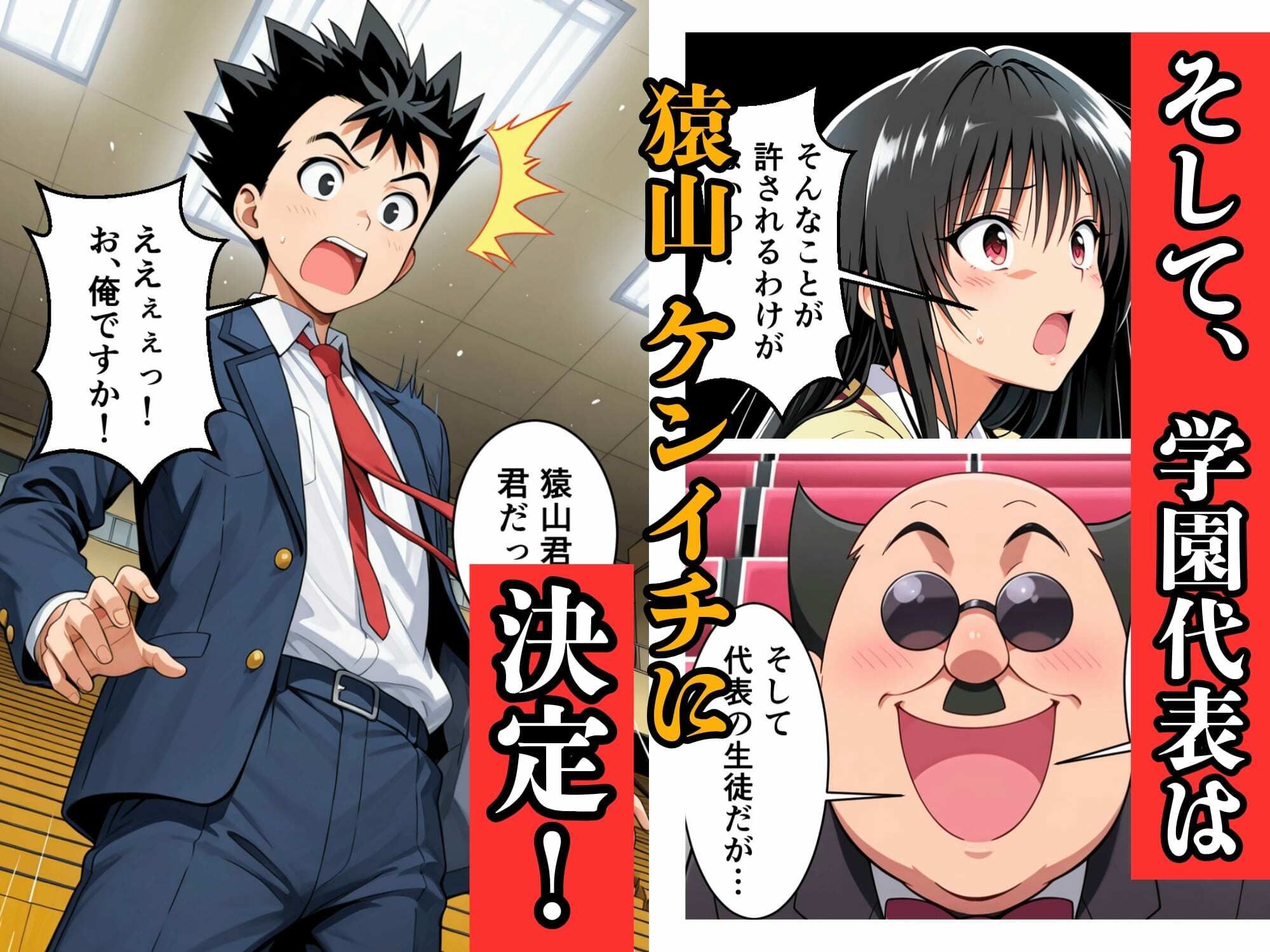 猿山が学園を支配しヒロインを蹂躙する話 - サンプル画像 4