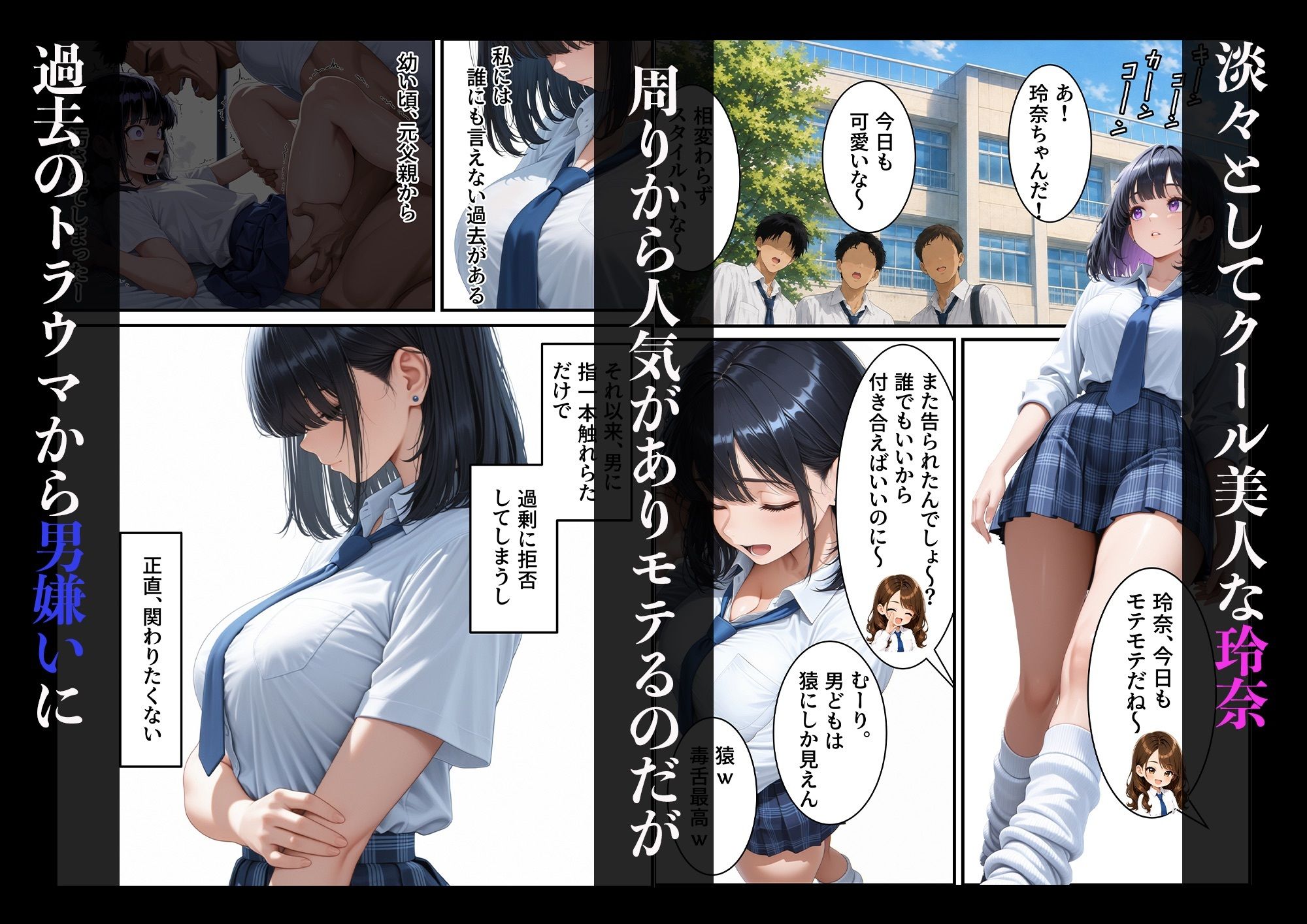 男嫌いのクールギャルをマゾメス化させたら - サンプル画像 1
