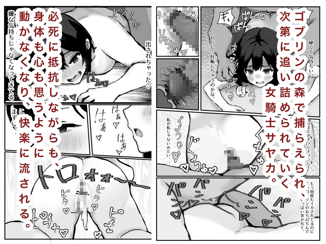 女騎士敗北録〜ゴブリンの森〜2 後編 - サンプル画像 1
