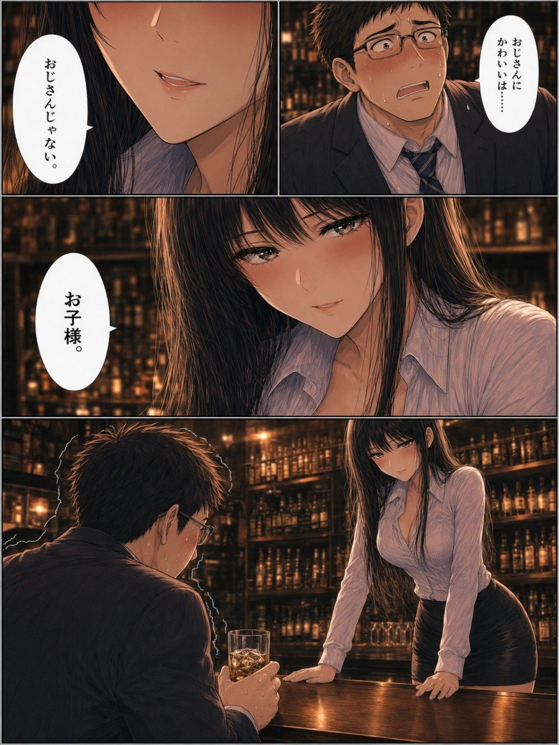 ガールズバーの美女にお子様扱いされて理性を溶かされた夜 〜冷酷な絶対支配 ミオ編〜【精神支配・言葉責め・貢ぎマゾ】 - サンプル画像 4