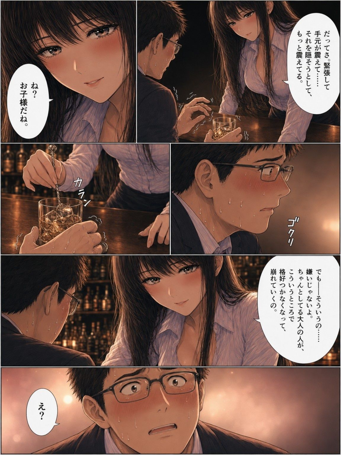 ガールズバーの美女にお子様扱いされて理性を溶かされた夜 〜冷酷な絶対支配 ミオ編〜【精神支配・言葉責め・貢ぎマゾ】 - サンプル画像 5