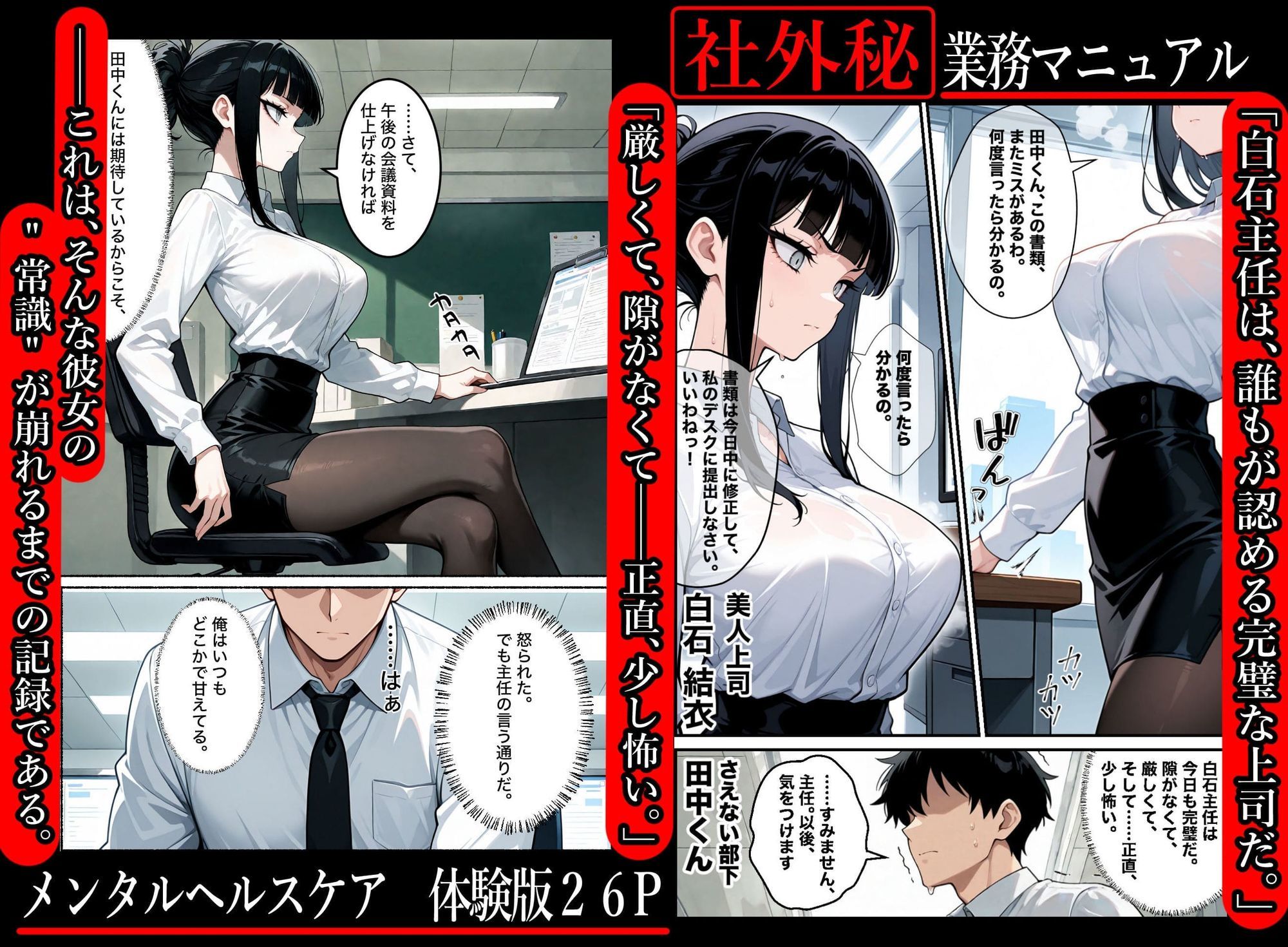 社外秘  これは業務です。真面目な美人上司がメス堕ちするまでの話 - サンプル画像 1
