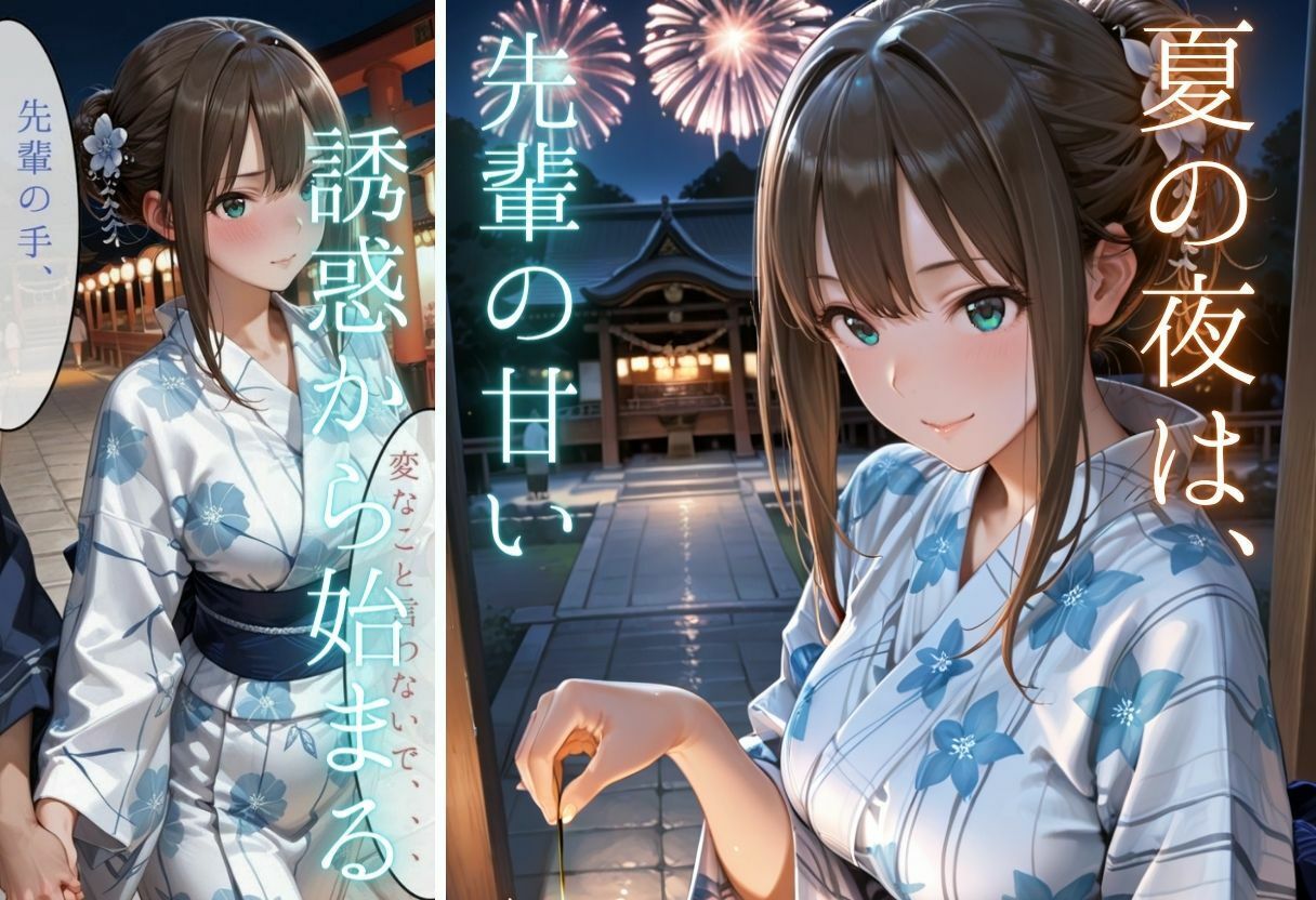 花火デートは先輩の誘惑から始まった〜乱れた先輩を夏の夜にイキ堕とす〜 - サンプル画像 4