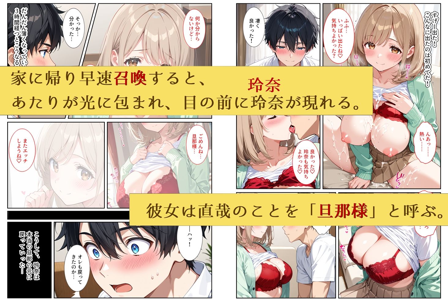 人妻ガチャ〜俺を旦那だと思い込む清楚な若妻を孕ませる〜 - サンプル画像 4
