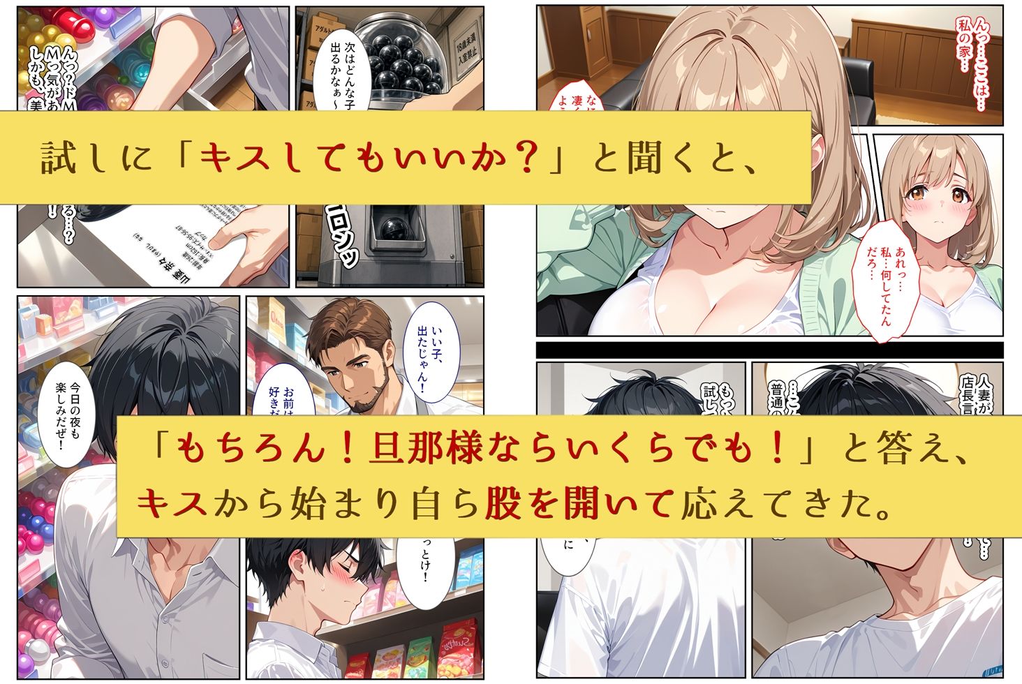 人妻ガチャ〜俺を旦那だと思い込む清楚な若妻を孕ませる〜 - サンプル画像 5