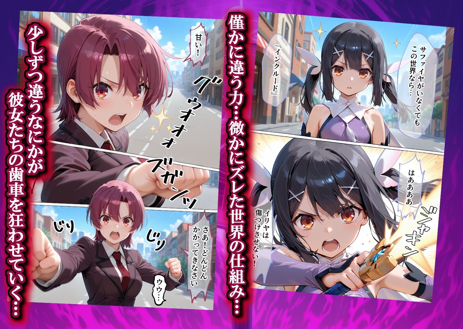 魔法少女  闇落ち  敗北ルートもう戻れない  繰り返される凌●と快楽で嫌なはずなのに… - サンプル画像 2