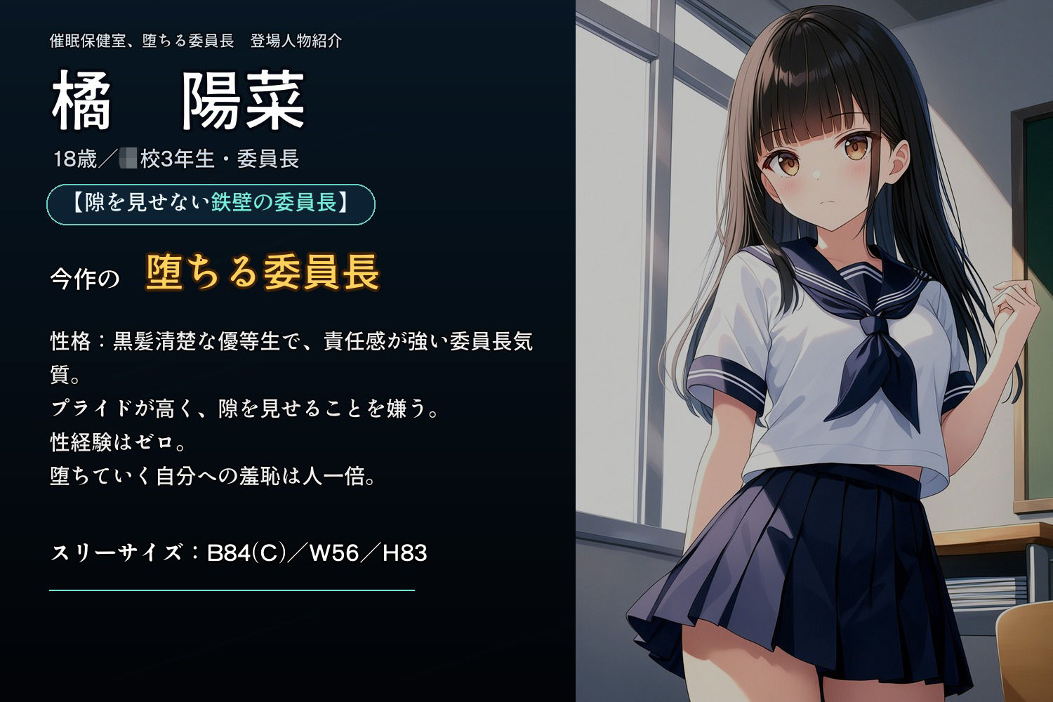 完堕ち委員長 〜’治療’という名の催●調教〜 - サンプル画像 1