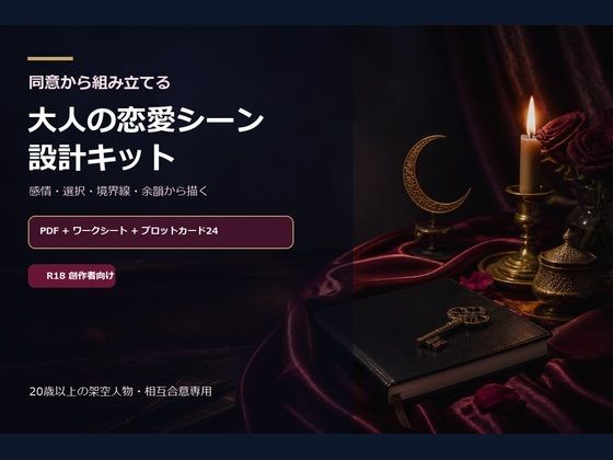 成人向け創作者用 同意から組み立てる 大人の恋愛シーン設計キット