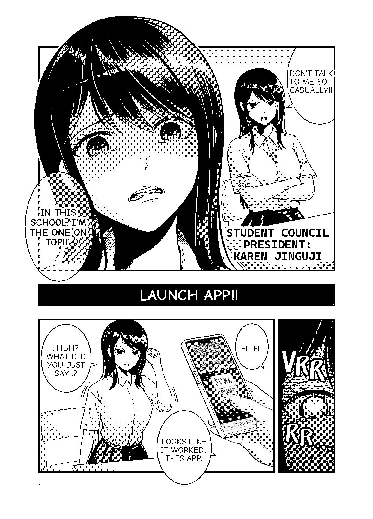 TAMING THE HAUGHTY STUDENT COUNCIL PRESIDENT WITH A HYPNOSIS APP - サンプル画像 2