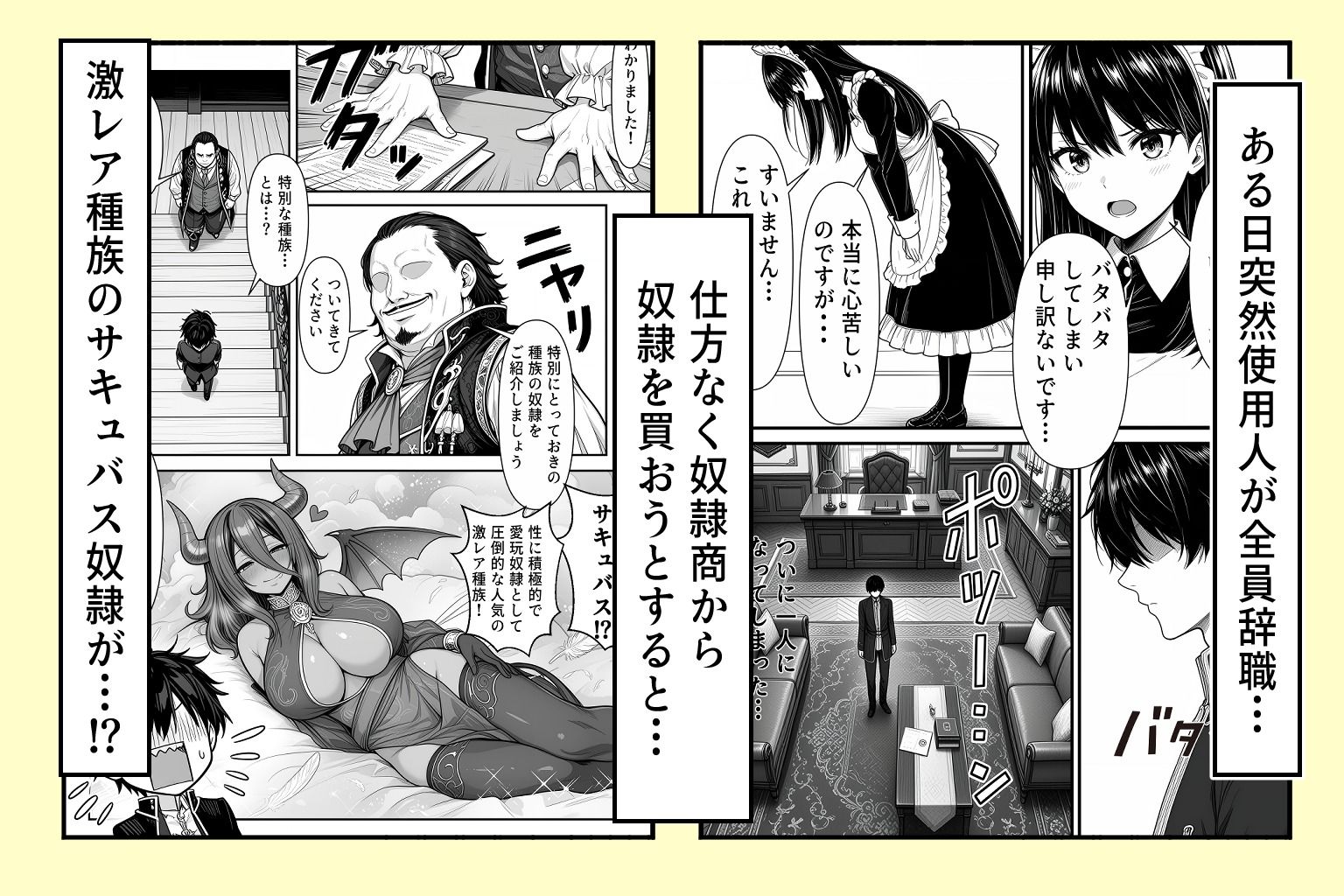 貧相な奴●サキュバスの’ご飯’をお世話します - サンプル画像 2