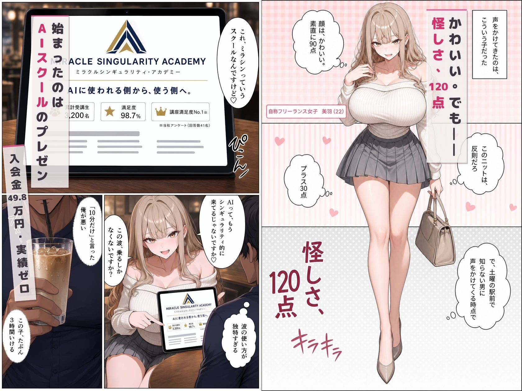 マルチ勧誘の港区女子に「入会するからエッチさせて」と返してみた - サンプル画像 2
