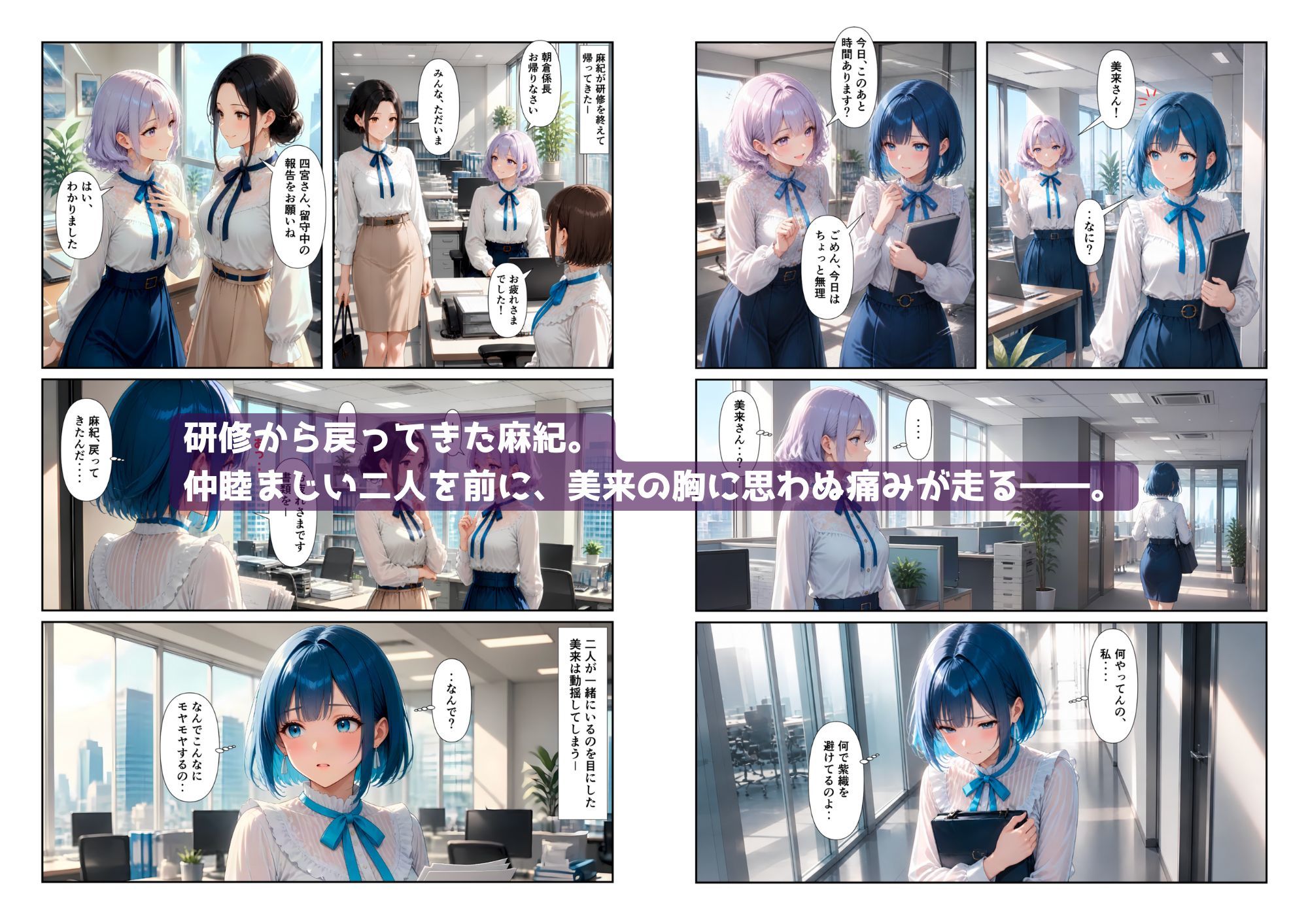 「百合・トライアングル2」 〜元カノと今カノ、惹かれあうふたり〜 - サンプル画像 6