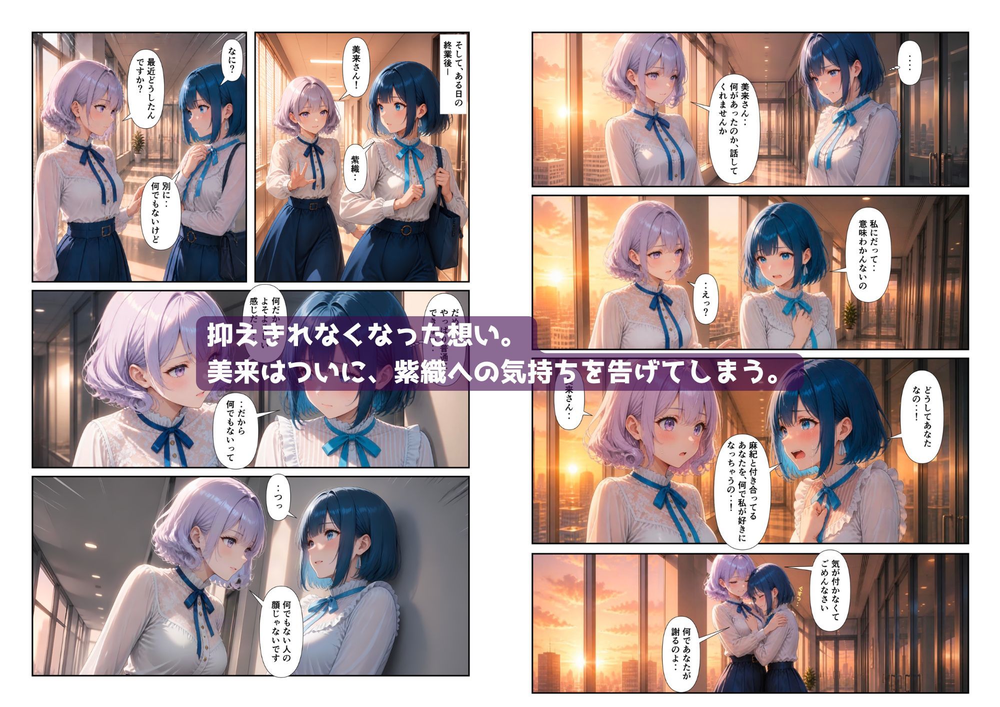 「百合・トライアングル2」 〜元カノと今カノ、惹かれあうふたり〜 - サンプル画像 7