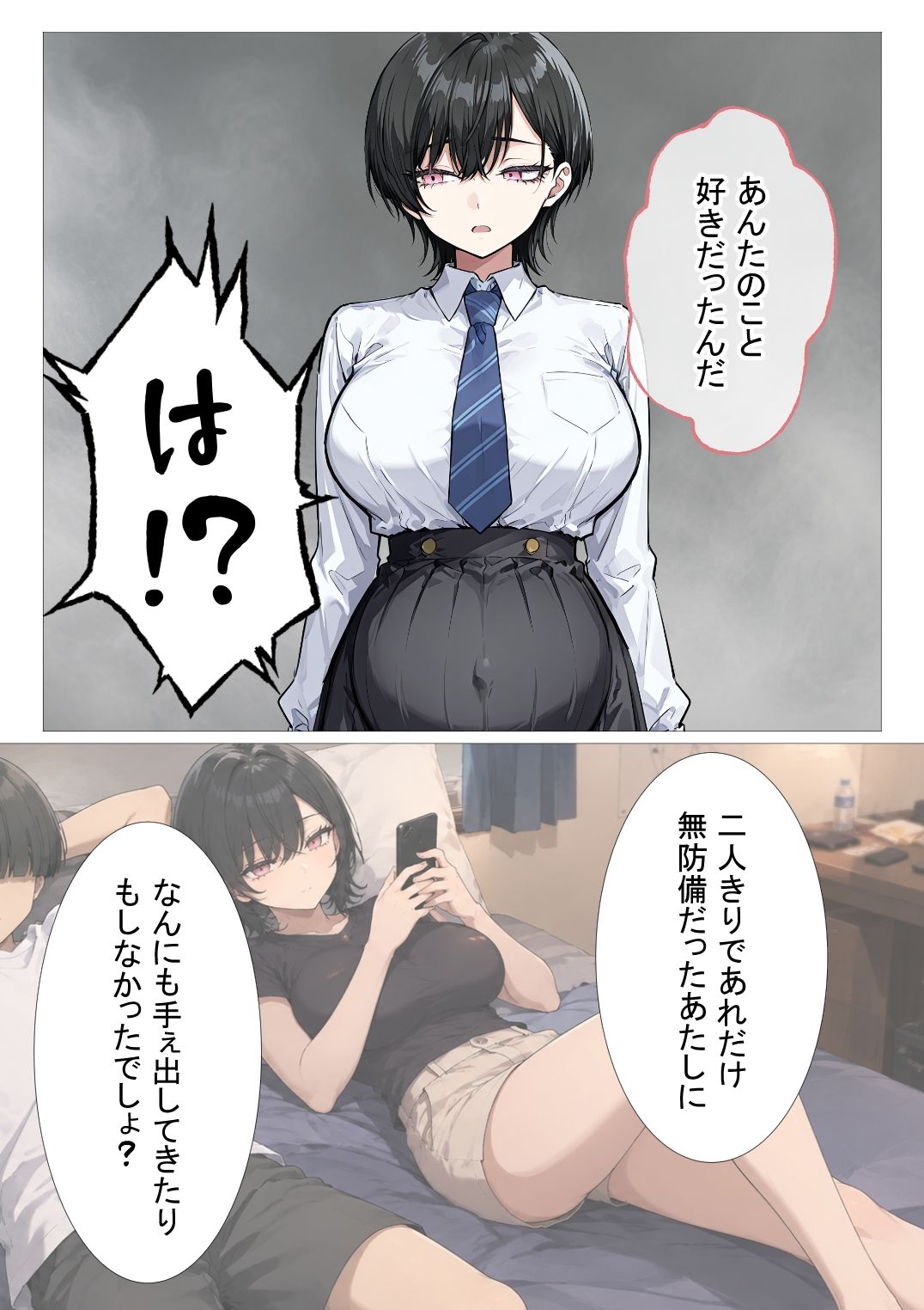 孕トモ-オレのNTR性癖のせいでデキ婚した親友- - サンプル画像 2