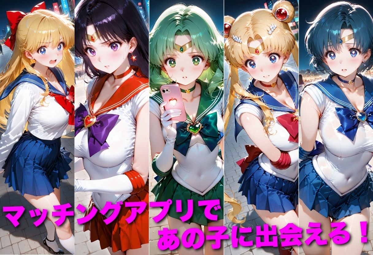 マッチングアプリで出会った美女を孕ませた話 美●女戦士セーラームーン編 - サンプル画像 1