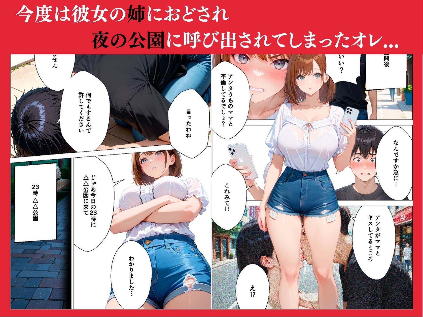 彼女の姉 妹 母が欲求不満だったので生ハメセックスしたらとんでも展開でした - サンプル画像 8