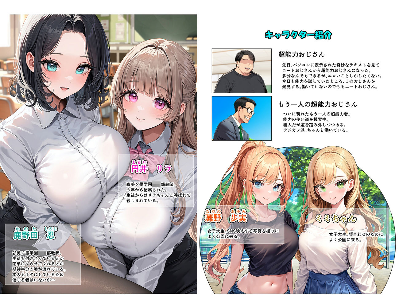 超能力おじさんともう一人の超能力おじさん仲良く二人でヤリまくり！ - サンプル画像 1