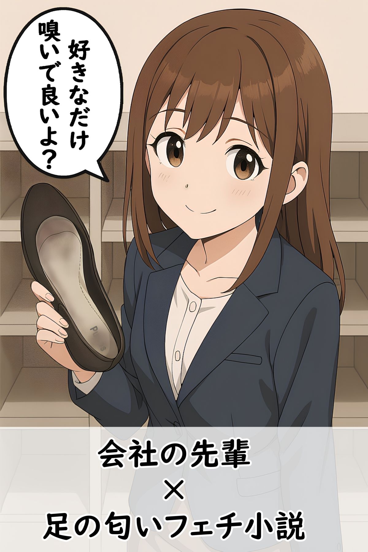 【足の匂いフェチ】憧れの奈々子先輩のパンプスの匂いと抑えられない欲望 - サンプル画像 2