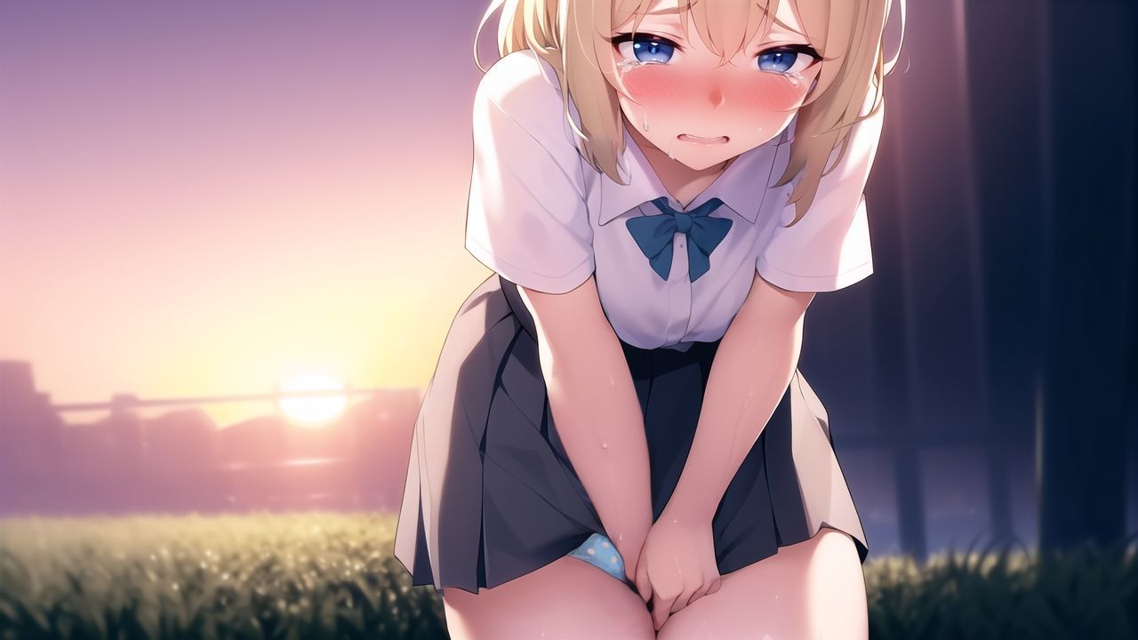 おもらしビジュアルノベル「ふたりだけのパーティー」 - サンプル画像 4