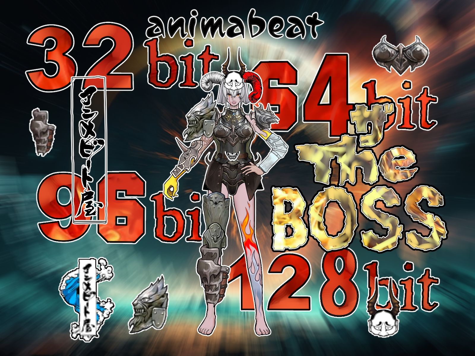 『THEBOSS』イラスト＆ドット絵PNG素材集 - サンプル画像 1