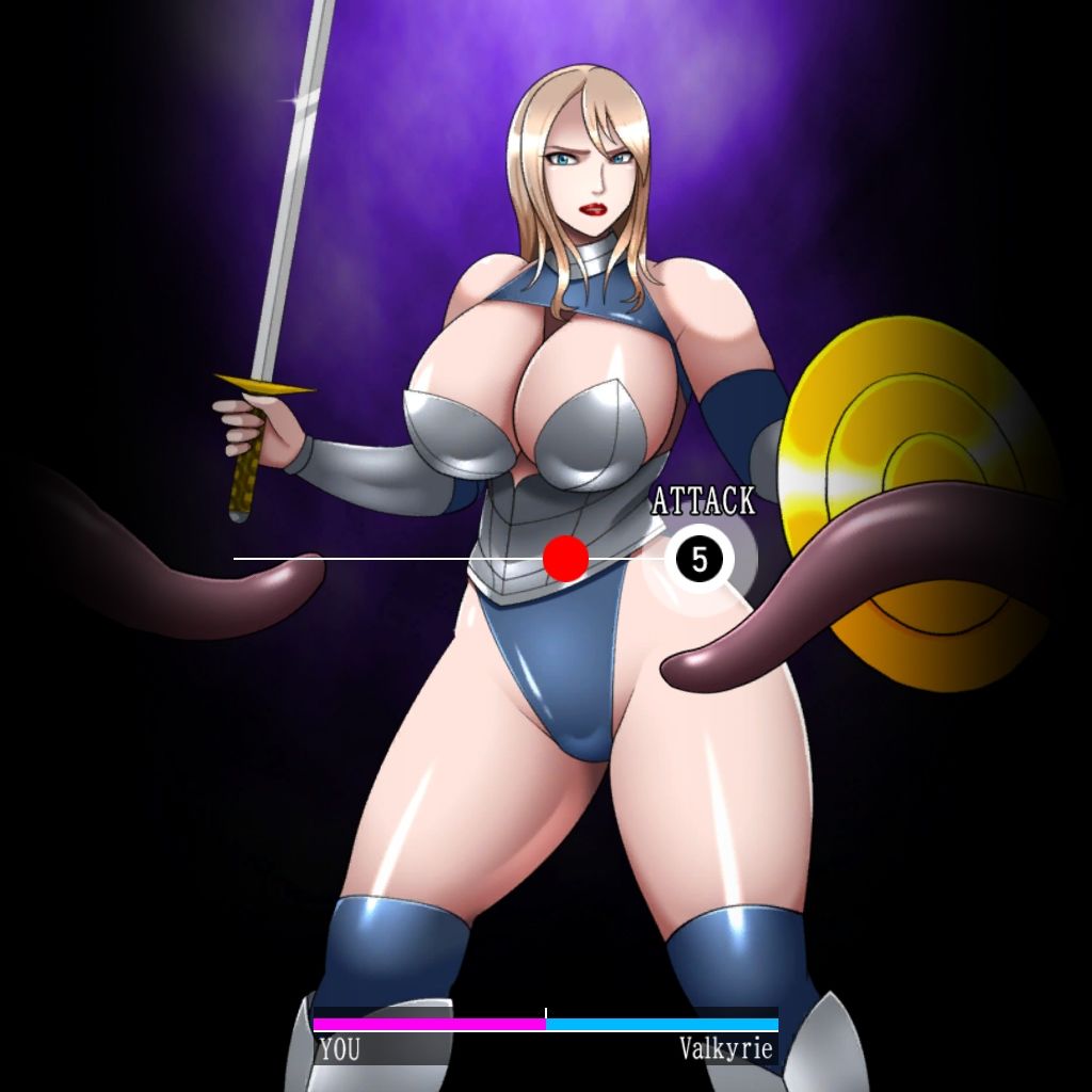 女騎士VS触手モンスター - サンプル画像 1