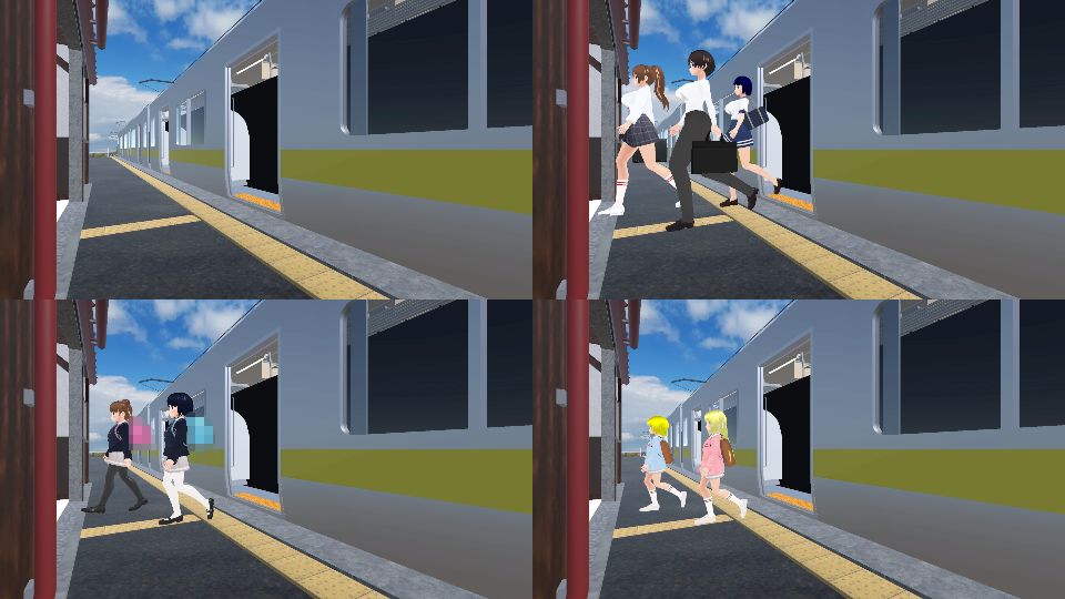 ○○市の生活 通勤電車編 - サンプル画像 8