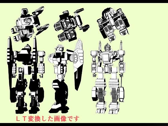 クリップスタジオ専用3D可動オブジェクトのロボット - サンプル画像 2