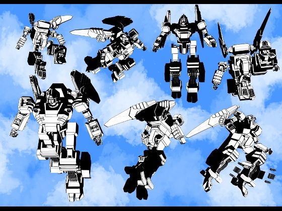 クリップスタジオ専用3D可動オブジェクトのロボット - サンプル画像 3