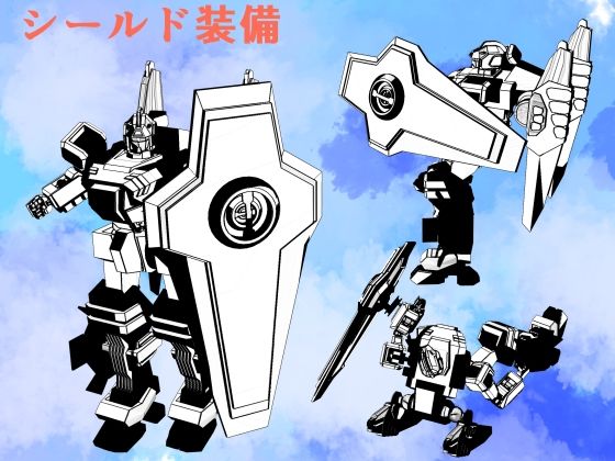 クリップスタジオ専用3D可動オブジェクトのロボット - サンプル画像 4