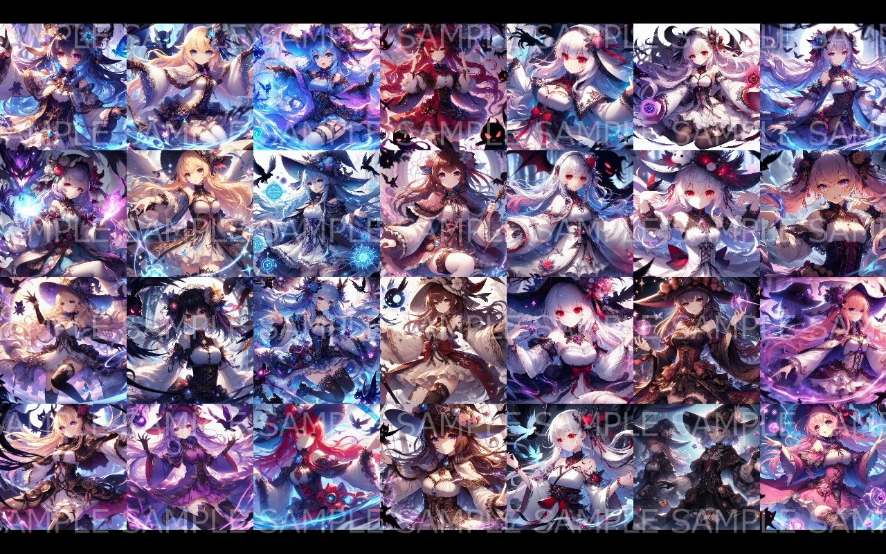 萌え系美少女ファンタジーイラスト素材集「魔法使い」 - サンプル画像 7