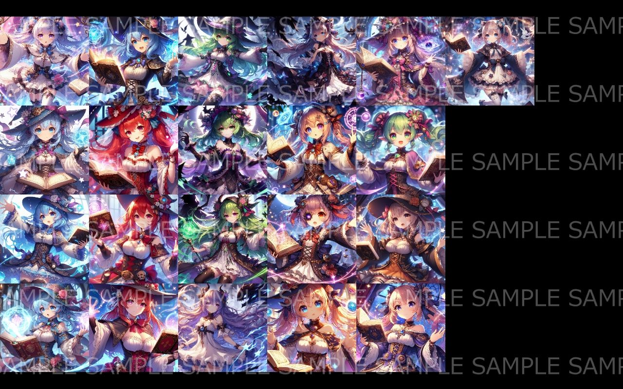 萌え系美少女ファンタジーイラスト素材集「魔法使い」 - サンプル画像 8