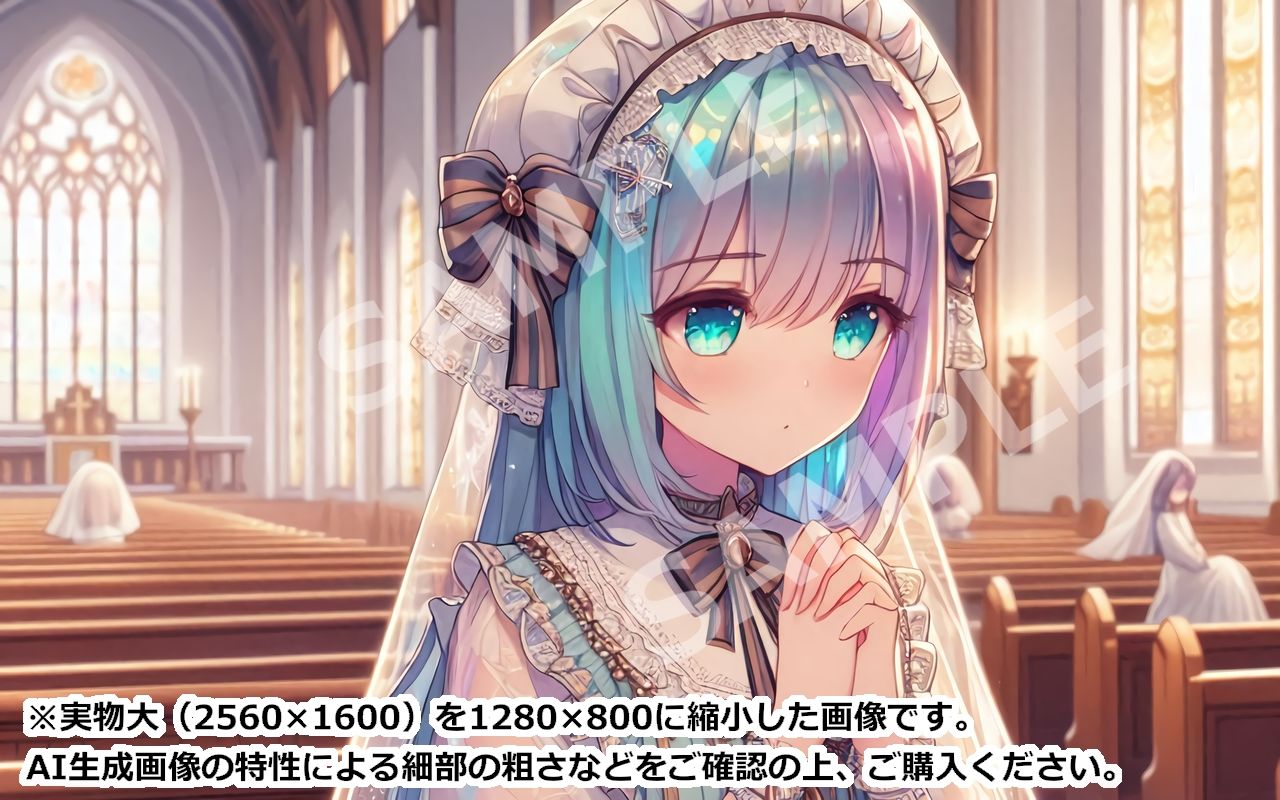 萌え系美少女ファンタジーイラスト素材集「聖職者」 - サンプル画像 5